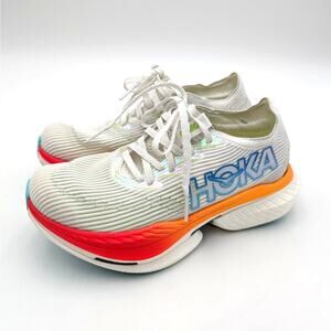 HOKA Cielo X1 Race Sneaker Shoes Unisex Frost/Cerise Size US W6.5/M5.5 EU38